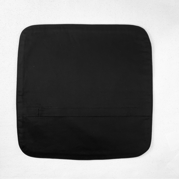 Pair Designer P Kaufmann Waverly Solid Black Pillow Covers - Picture 4 of 7